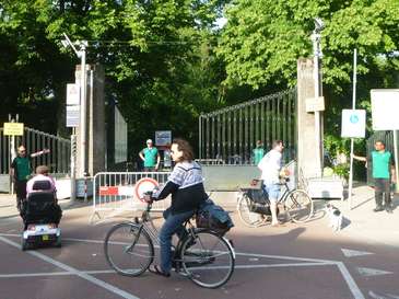 Ingeng Amstelveenseweg alleen voor voetgangers